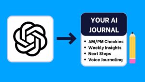 Ai Journaling Blog – Stress Relief &Amp; Mental Health Tips 10 Excellent illustration showing how to use chatgpt as an ai journal to get weekly insights, conduct morning and evening checkings and more