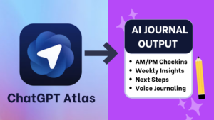 Ai Journaling Blog – Stress Relief &Amp; Mental Health Tips 8 Excellent illustration showing how to use atlas app as an ai journal to get weekly insights, conduct morning and evening checkings and more